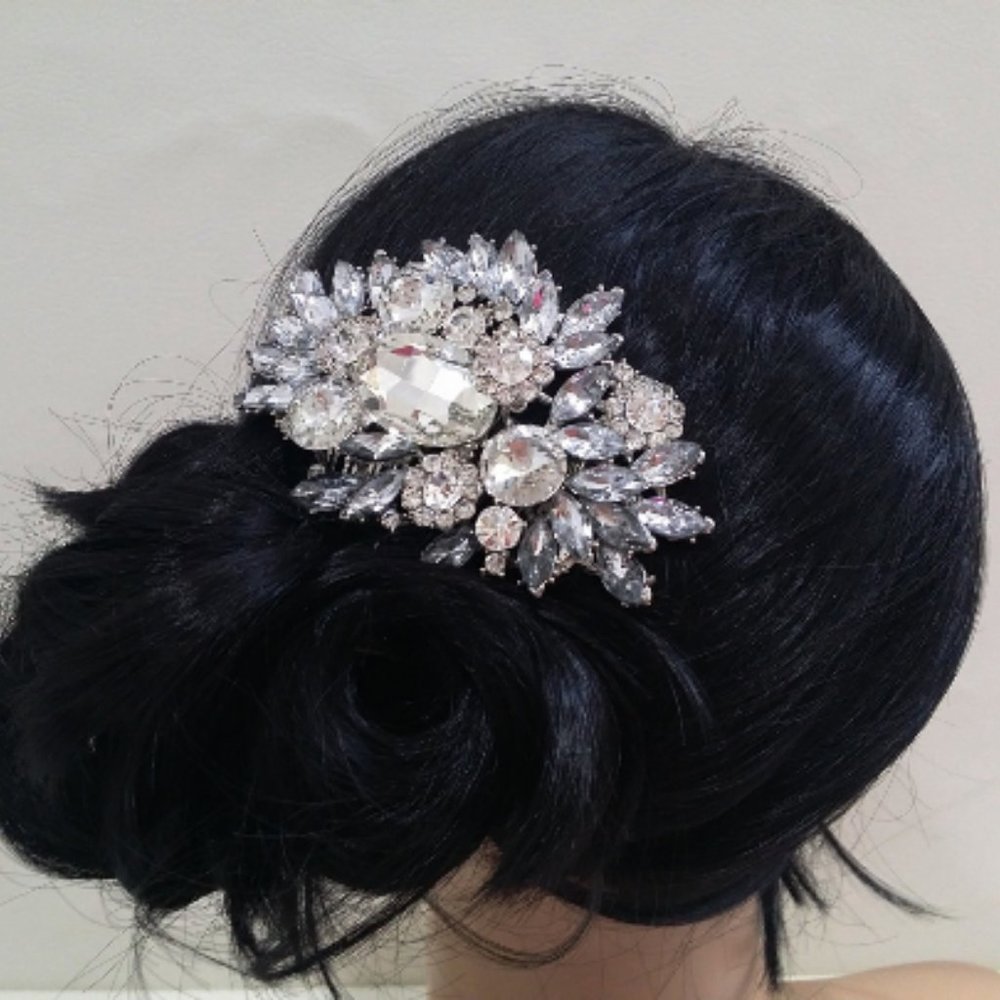 Crystal Bridal Bridesmaid Hair Comb - Picture 4 of 8